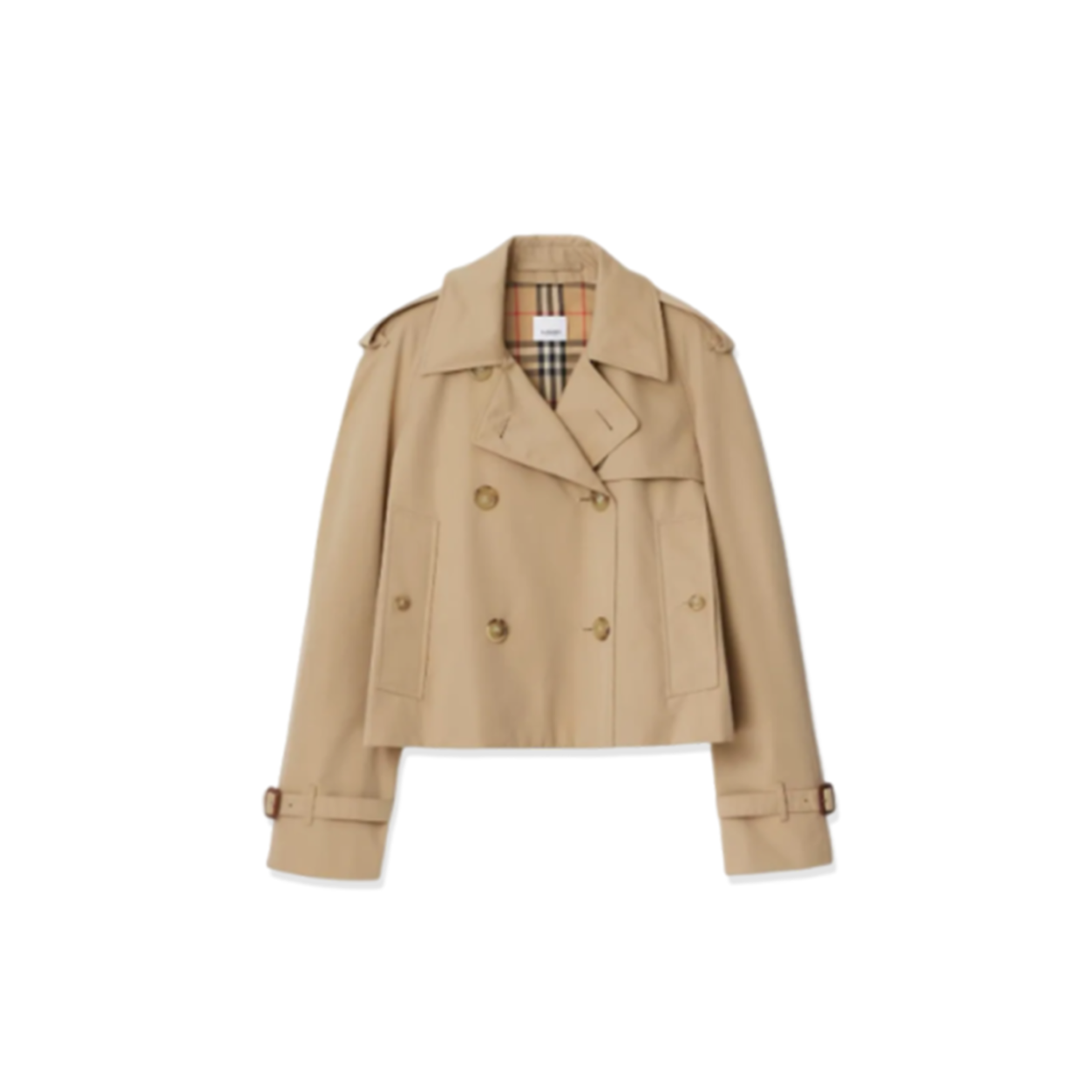 Bv*b*rry double breasted long-sleeved trench coat 81157921
